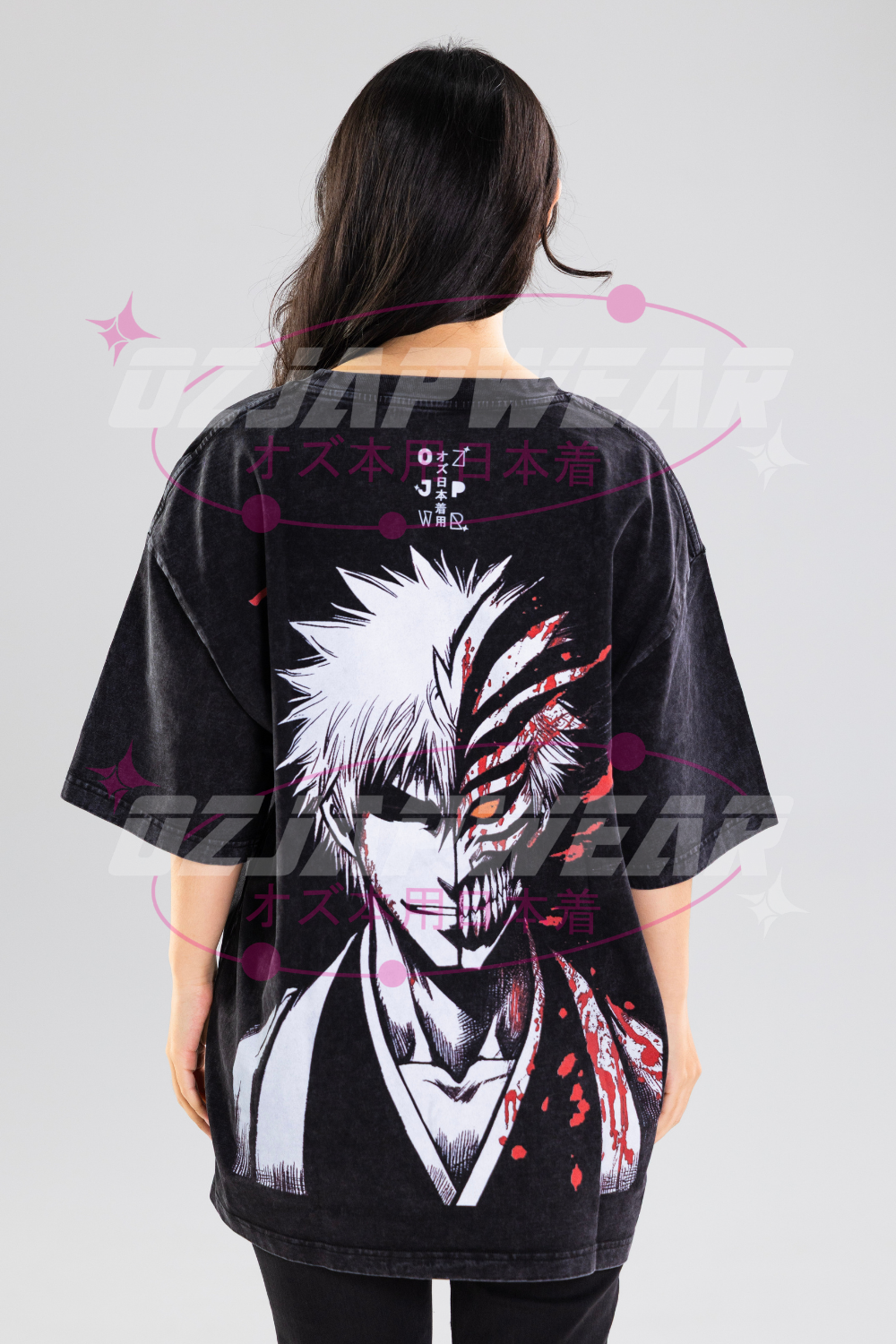 Hollow Ichigo Oversized Tee – Bleach Anime Shirt | OzJapwear