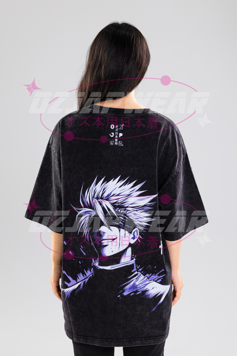 Gojo Satoru Oversized Tee – Jujutsu Kaisen Anime Shirt | OzJapwear