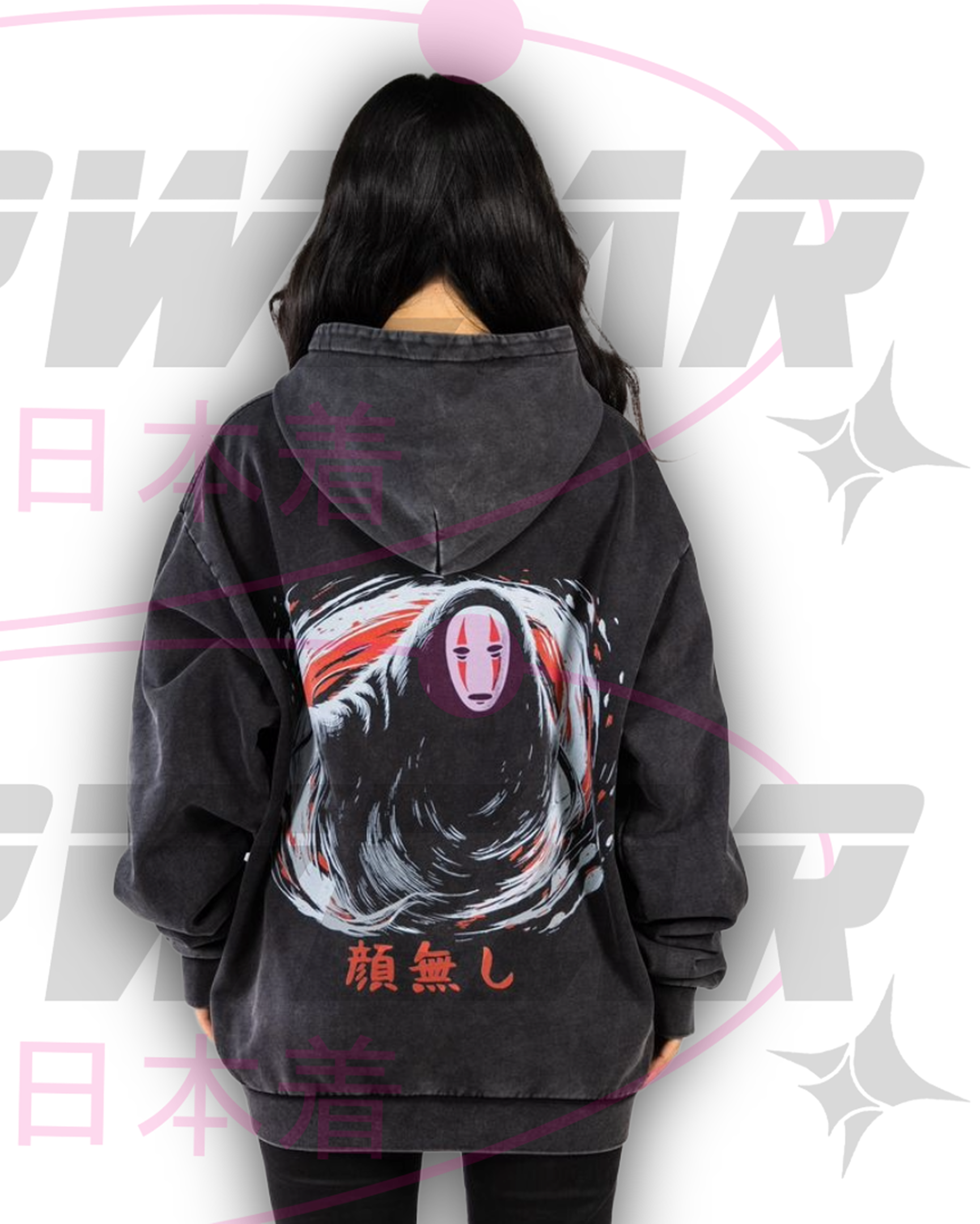 No Face Oversized Hoodie | Anime Streetwear Hoodie | OzJapwear