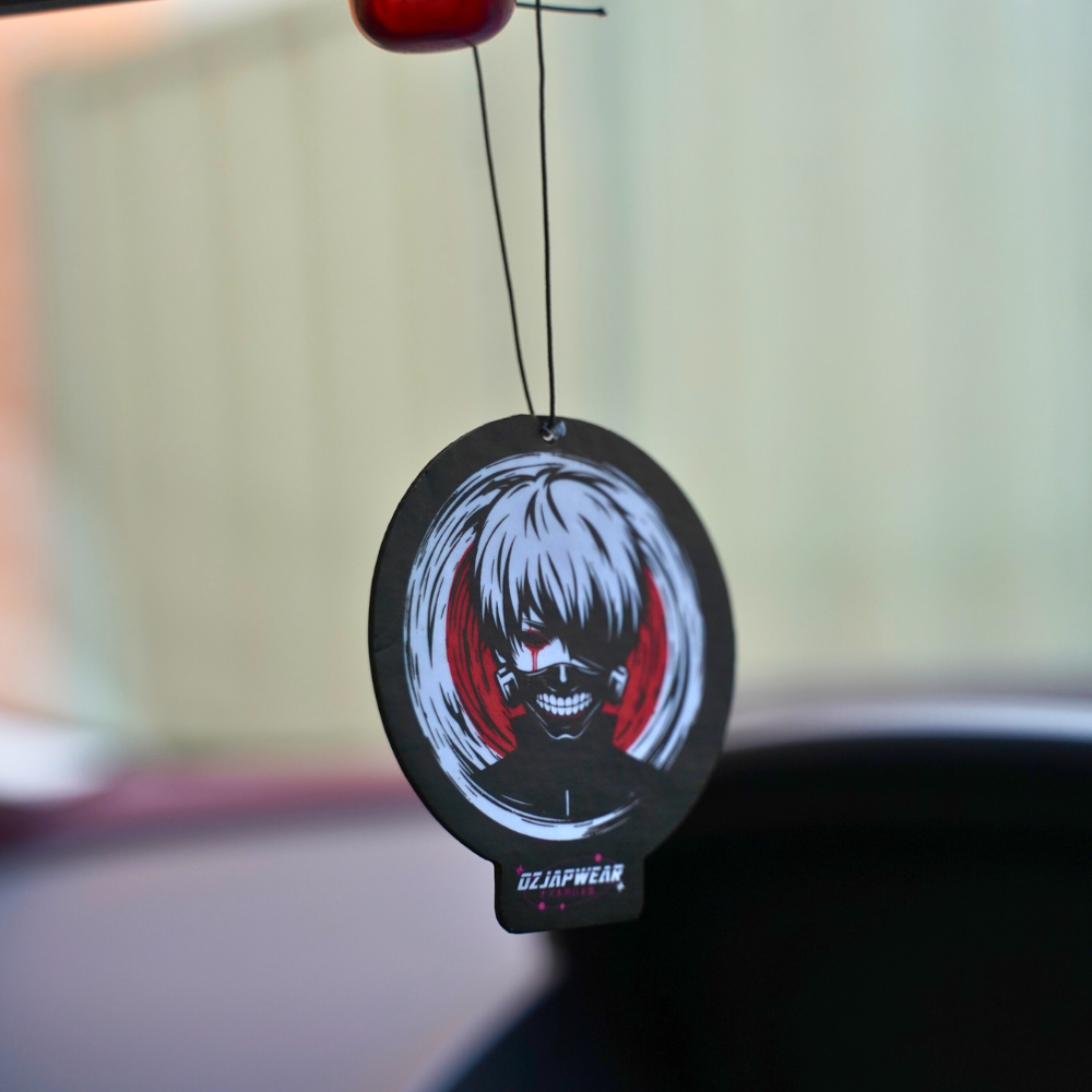 Add a touch of your favorite Lavender Scented Tokyo Ghoul Air Freshener to your car interior. Easy to Use: Simple to hang and enjoy in your vehicle. OzJapwear