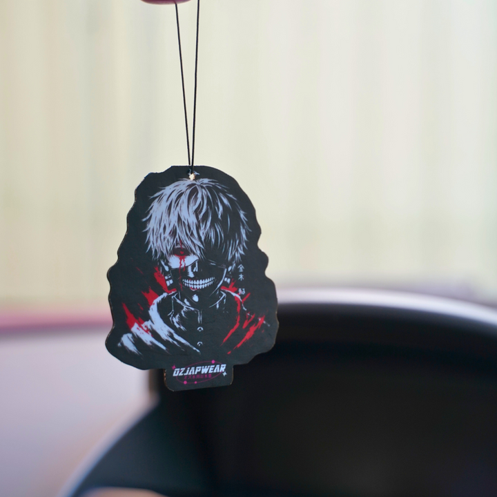 Add a touch of your favorite Lavender Scented Tokyo Ghoul Air Freshener to your car interior. Easy to Use: Simple to hang and enjoy in your vehicle. OzJapwear