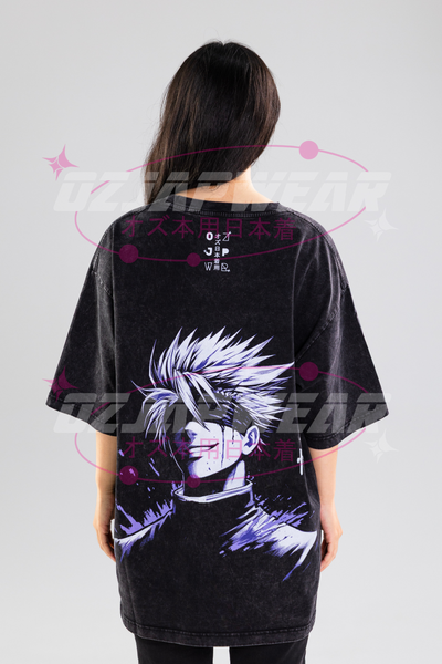 SATORU.O Gojo Satoru Oversized Tee – Jujutsu Kaisen Anime Shirt | OzJapwear
