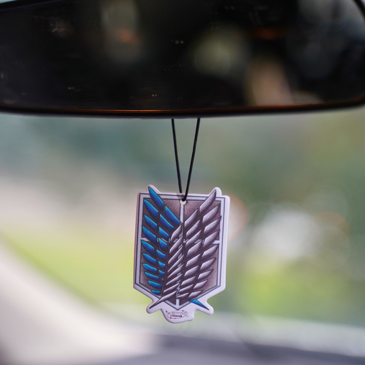 Add a touch of your favorite Lavender Scented Attack on Titan Air Freshener to your car interior. Easy to Use: Simple to hang and enjoy in your vehicle. OzJapwear