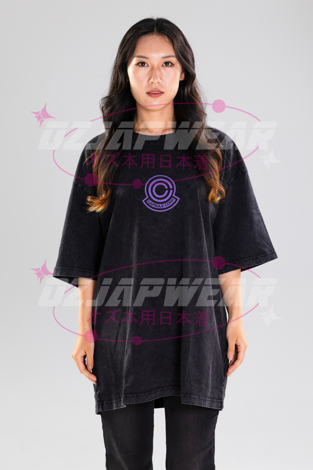 Future Trunks limited oversized anime t-shirt front and back design black streetwear