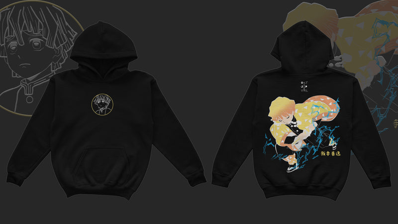 Ozjapwear licensed original Zenitsu design from Demon Slayer
