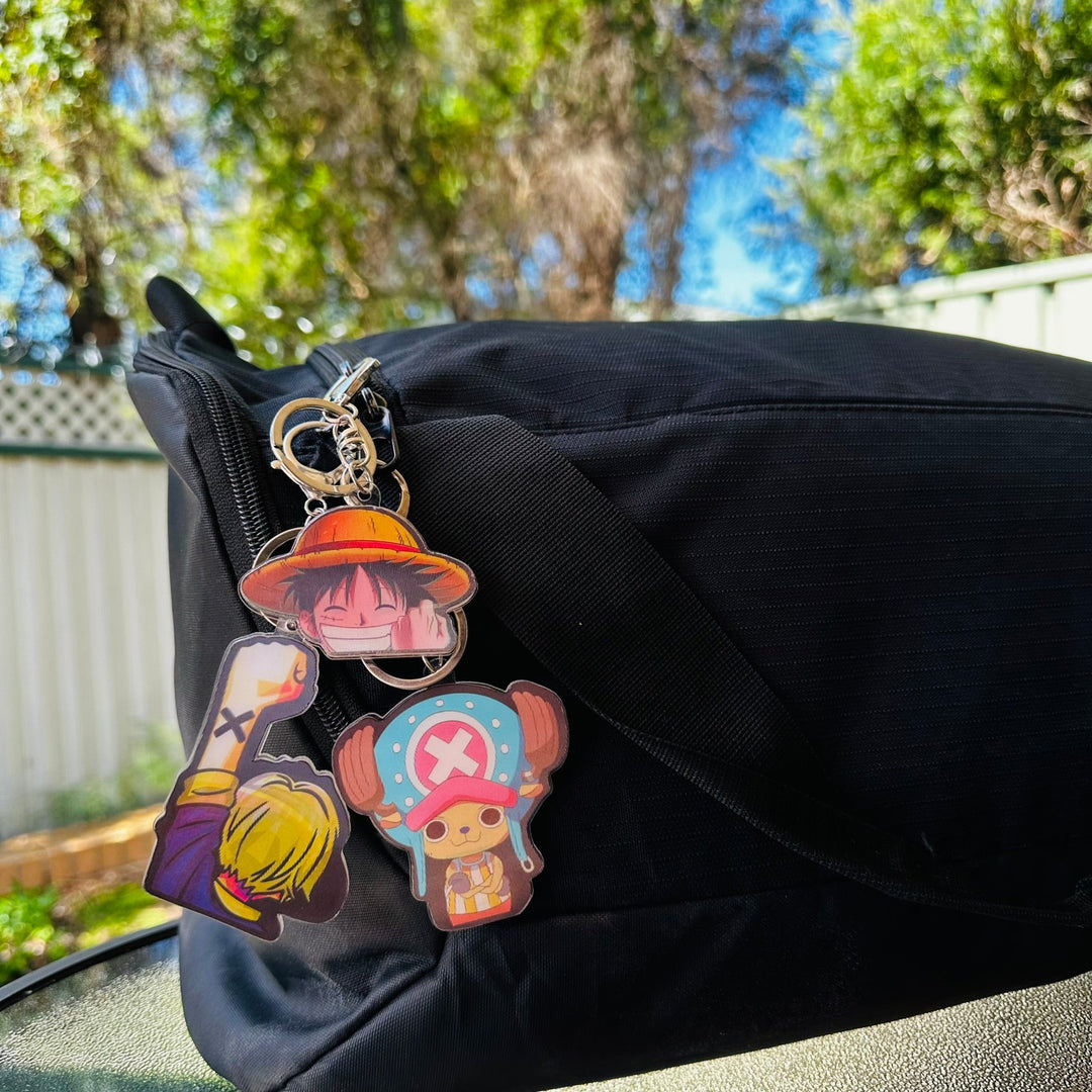 Show your love off for your Fav Characters with our new 3D One Piece Keychain | Here at OzJapWear we have the coolest Anime Clothing | Upgrade your style with our anime brand.