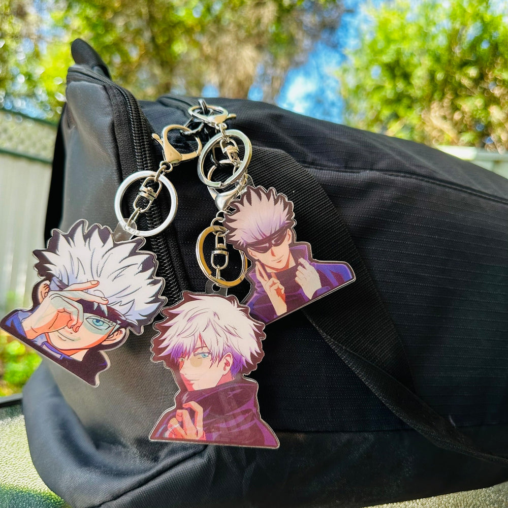 Unlock your inner sorcerer with our Jujutsu Kaisen Keychains | Here at OzJapWear we have the coolest Anime Clothing | Upgrade your style with our anime brand.