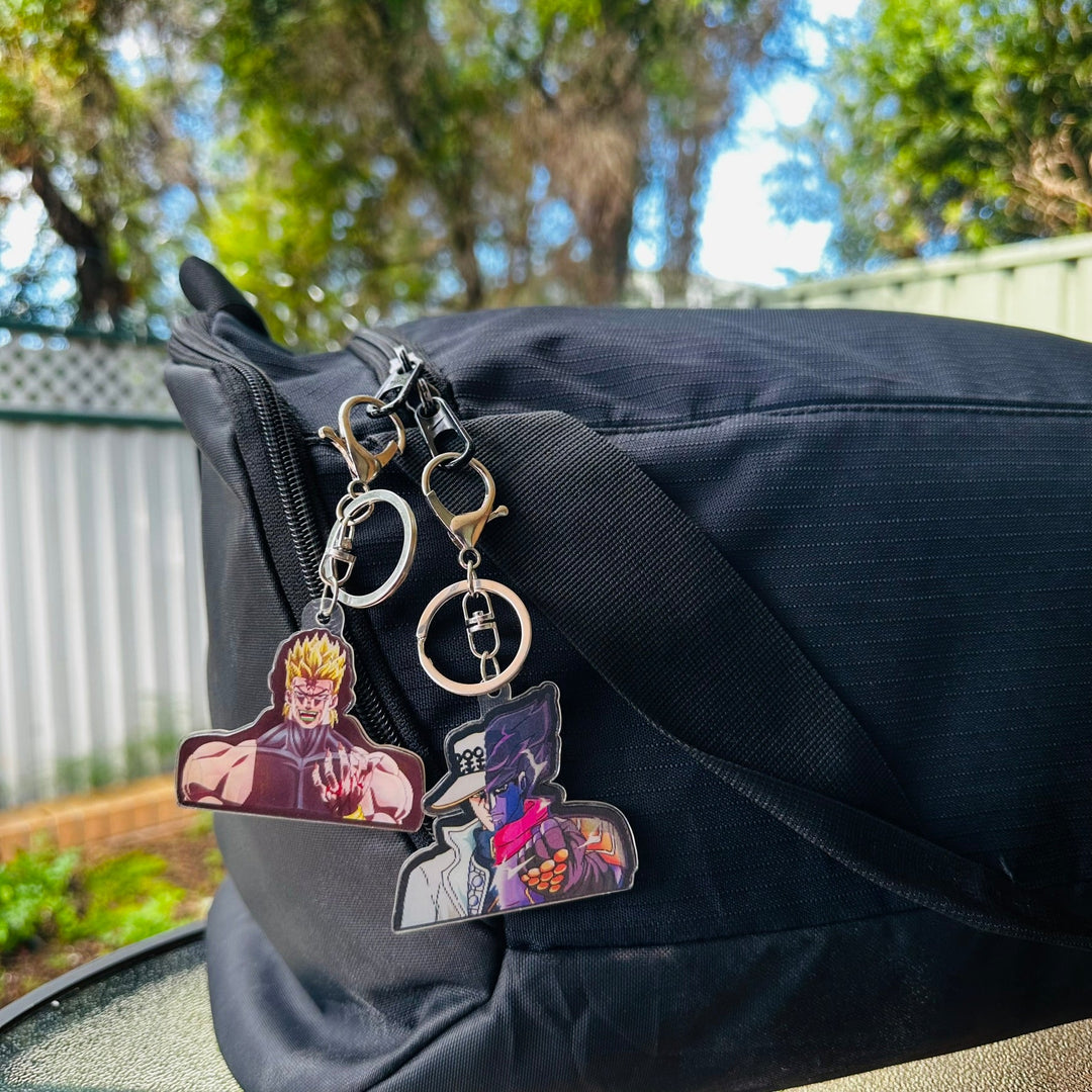 Show your love off for JoJo's Bizarre Adventure with our new 3D Motion Keychain | Here at OzJapWear we have the coolest Anime Clothing | Upgrade your style with our anime brand.