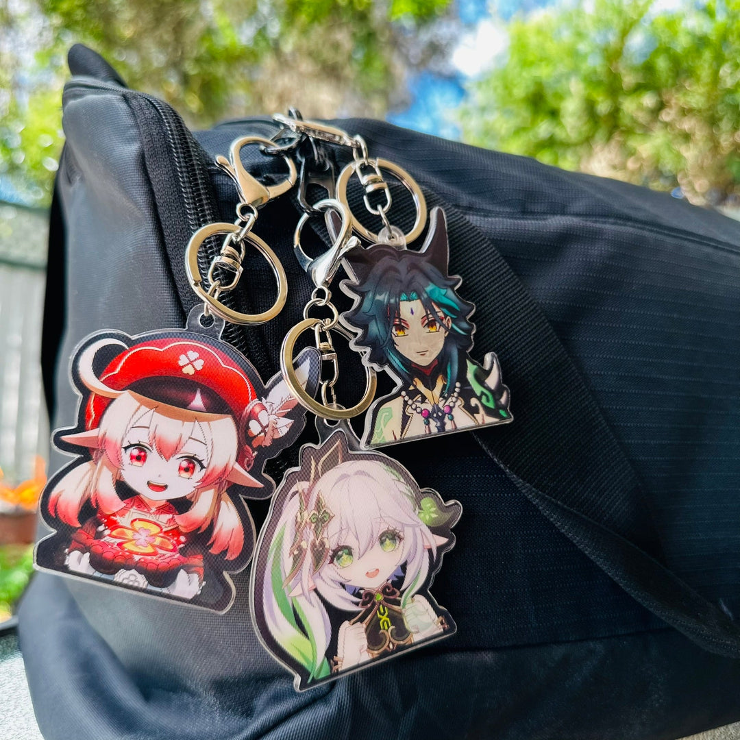 Show your love off for Genshin Impact with our new 3D Motion Keychain | Here at OzJapWear we have the coolest Anime Clothing | Upgrade your style with our anime brand.