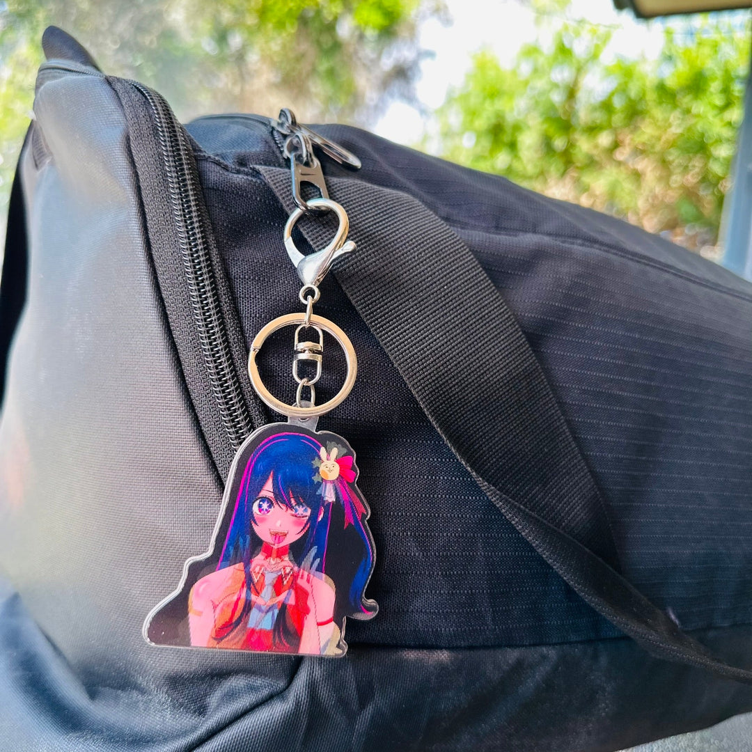 Show your love off for Oshi no Ko with our new 3D Motion Keychain | Here at OzJapWear we have the coolest Anime Clothing | Upgrade your style with our anime brand.