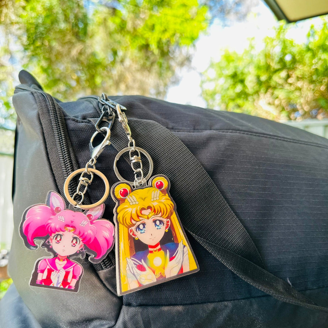 Show your love off for your fav charcaters with our new Sailor Moon Keychain | Here at OzJapWear we have the coolest Anime Clothing | Upgrade your style with our anime brand.