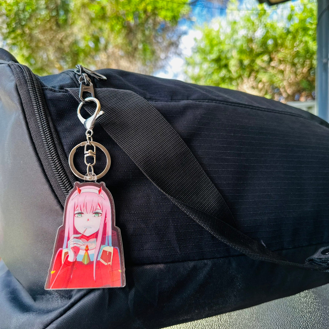 Show your love off for DARLING in the FRANXX with our new 3D Motion Keychain | Here at OzJapWear we have the coolest Anime Clothing | Upgrade your style with our anime brand.