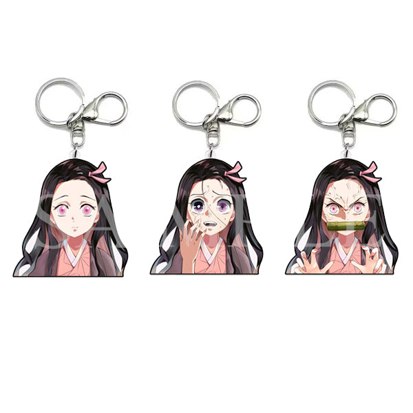 Demon Slayer 3D Motion Keychains