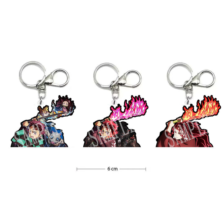 Demon Slayer 3D Motion Keychains