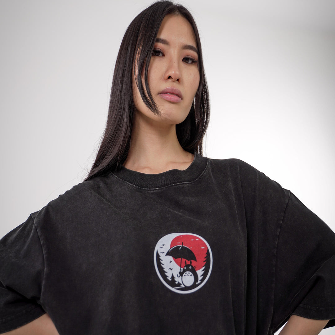 Totoro Red Moon Oversized Tee