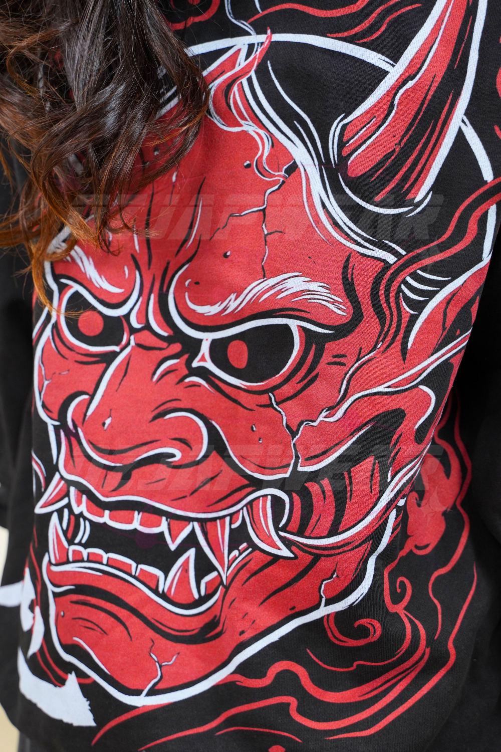 Oni Mask Oversized Hoodie
