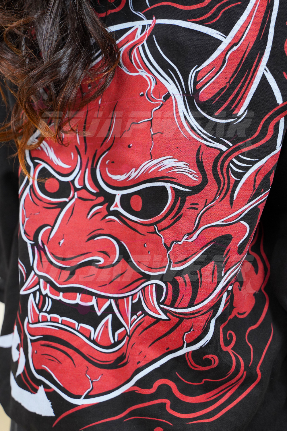 Oni Mask Oversized Hoodie