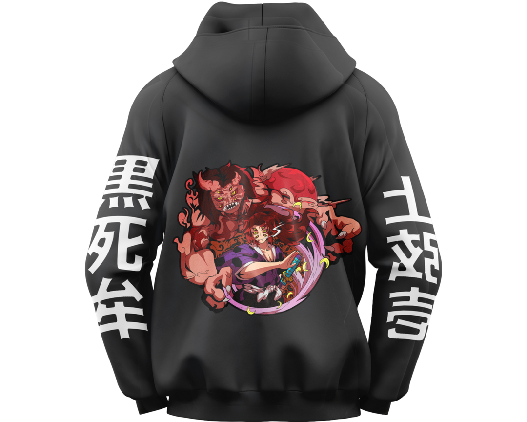 Upgrade your style today with our Limited Edition Kokushibo Demon Slayer Hoodie | Here at OzJapWear we have the coolest Anime Clothing | Upgrade your style with our anime brand.