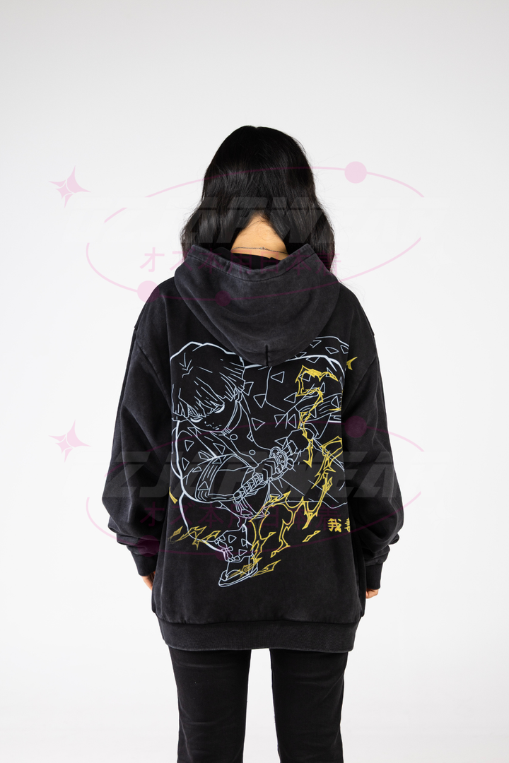 Zenitsu Thunderclap Oversized Hoodie