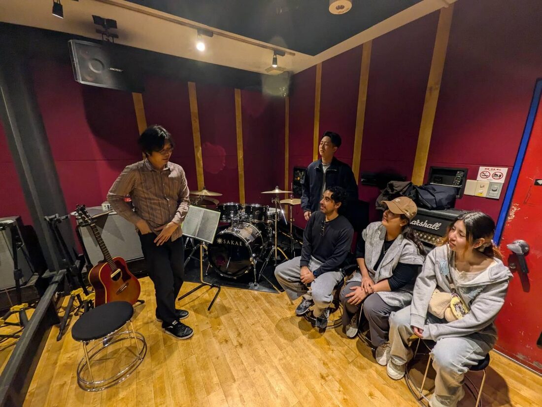 Anime song studio session